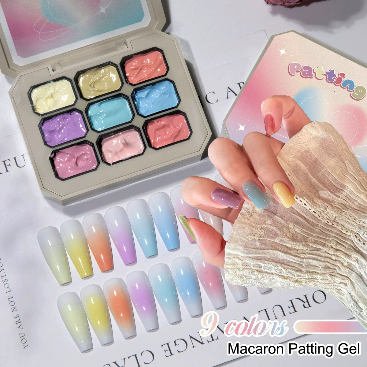 Nail Art Gel Polish - 1 szt. Solidny żel do paznokci