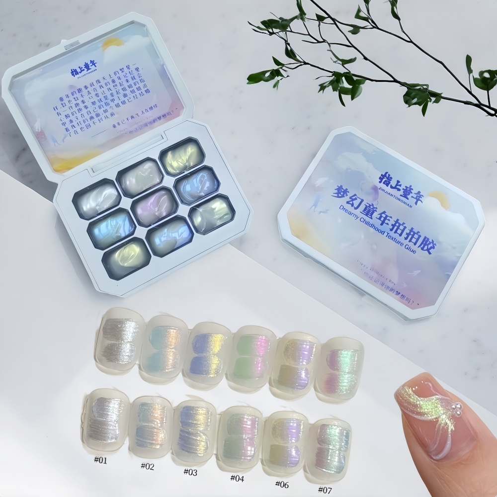 Nail Art Halal - 1 szt. 9-kolorowy nowy popularny żel