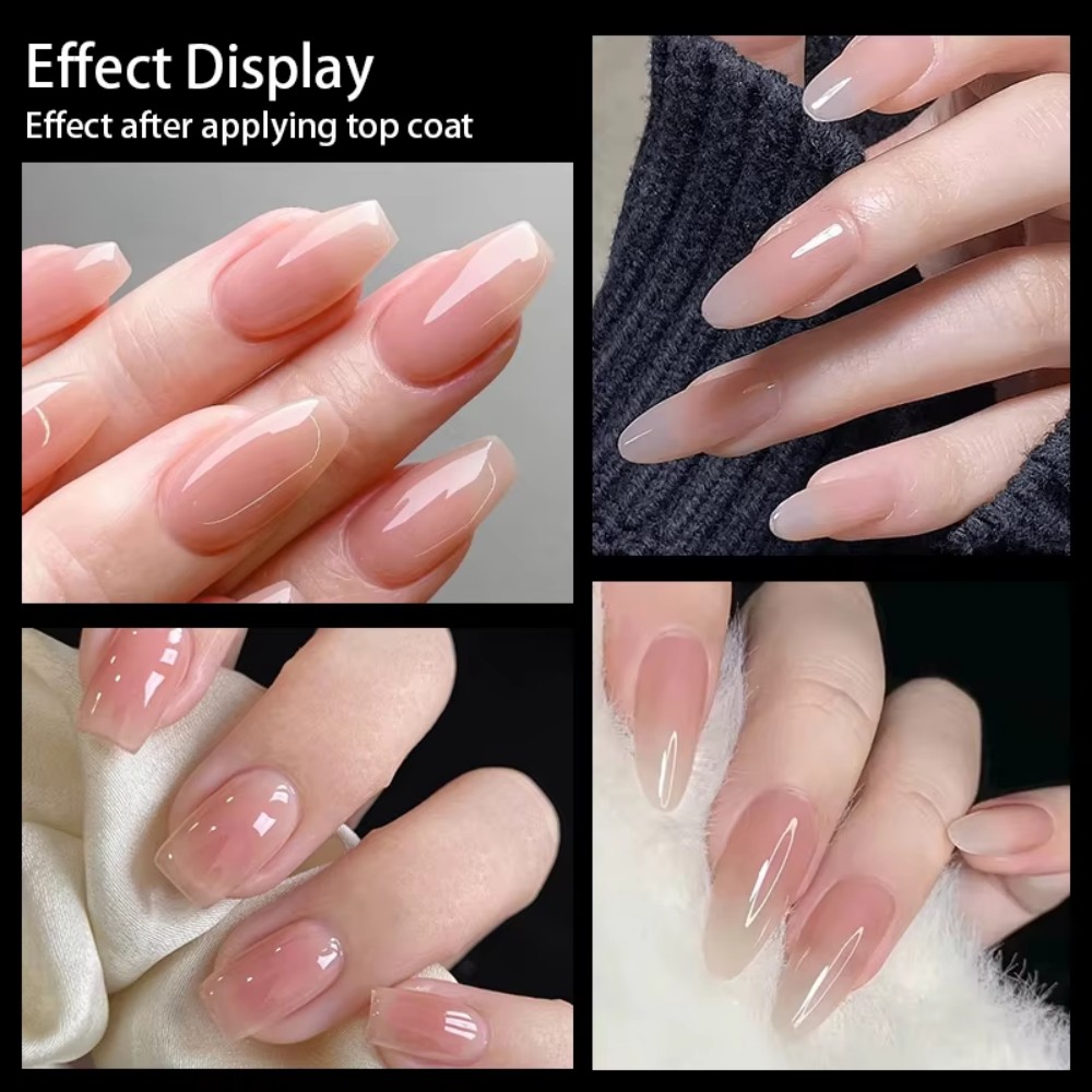 Nail Art Extension - 24 szt. Matowe, cieliste sztuczne paznokcie