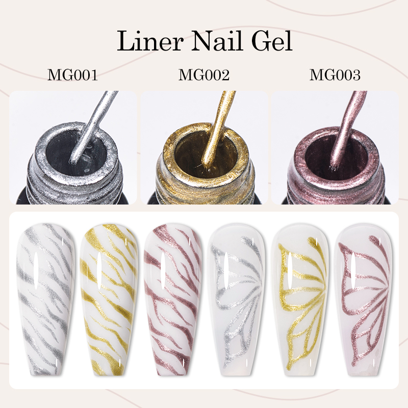 3 szt./zestaw 5ml Metaliczny Ż – Nail Art Chrome recenzja i cena