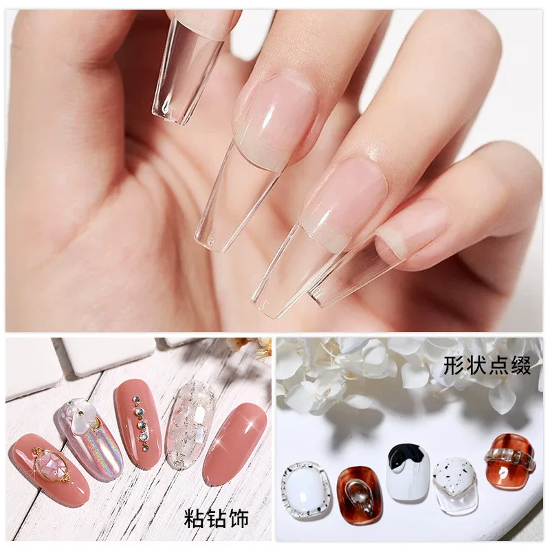 3 szt./zestaw Solidne Tipsy do – Nail Art Halal recenzja i cena