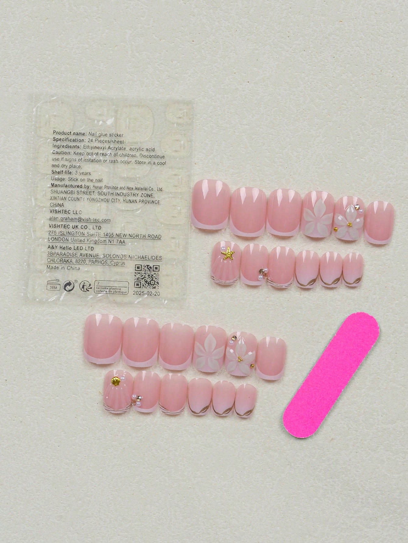 24 szt. Krótkie Kwadratowe Bia – Nail Art Halal recenzja i cena