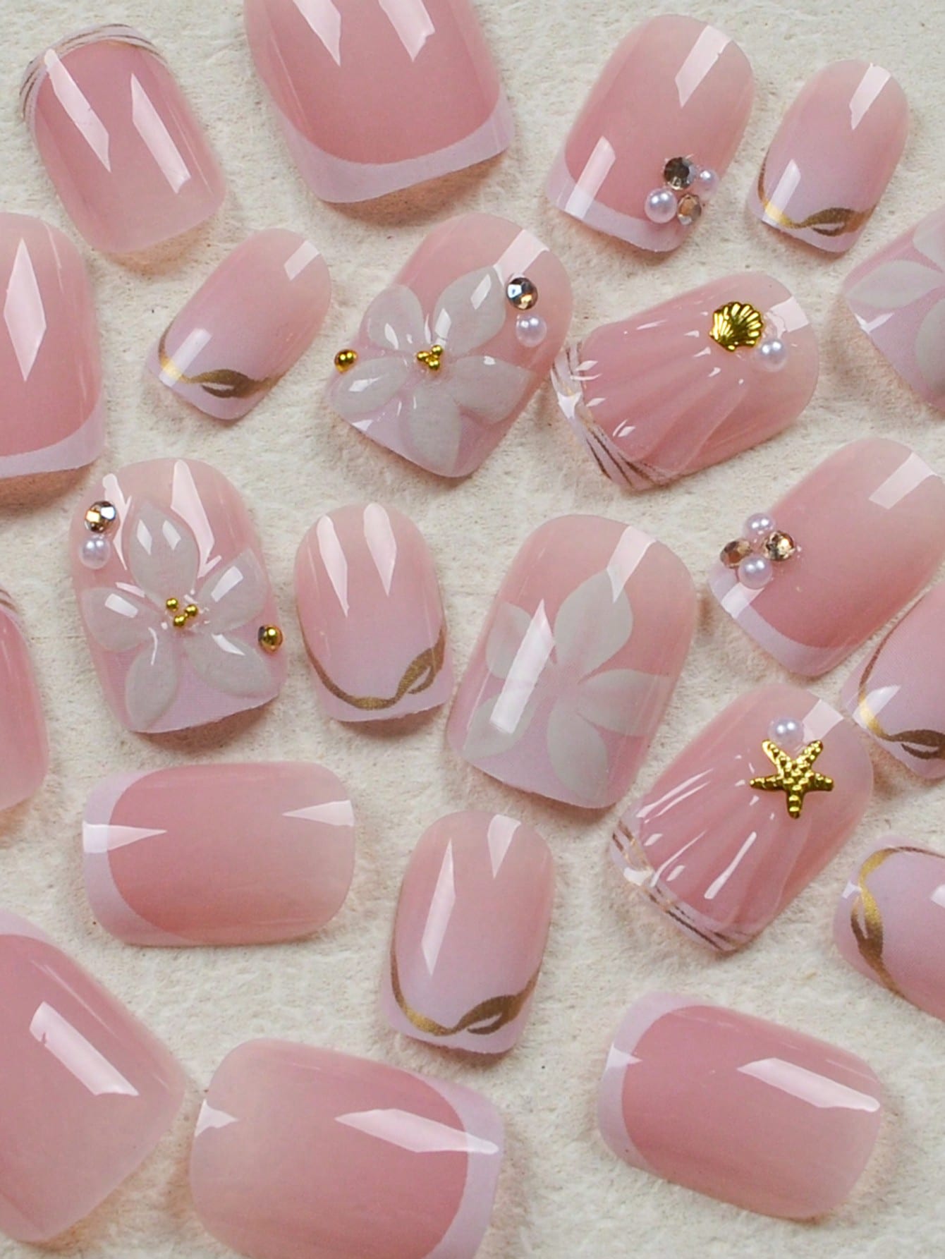 24 szt. Krótkie Kwadratowe Bia – Nail Art Halal recenzja i cena