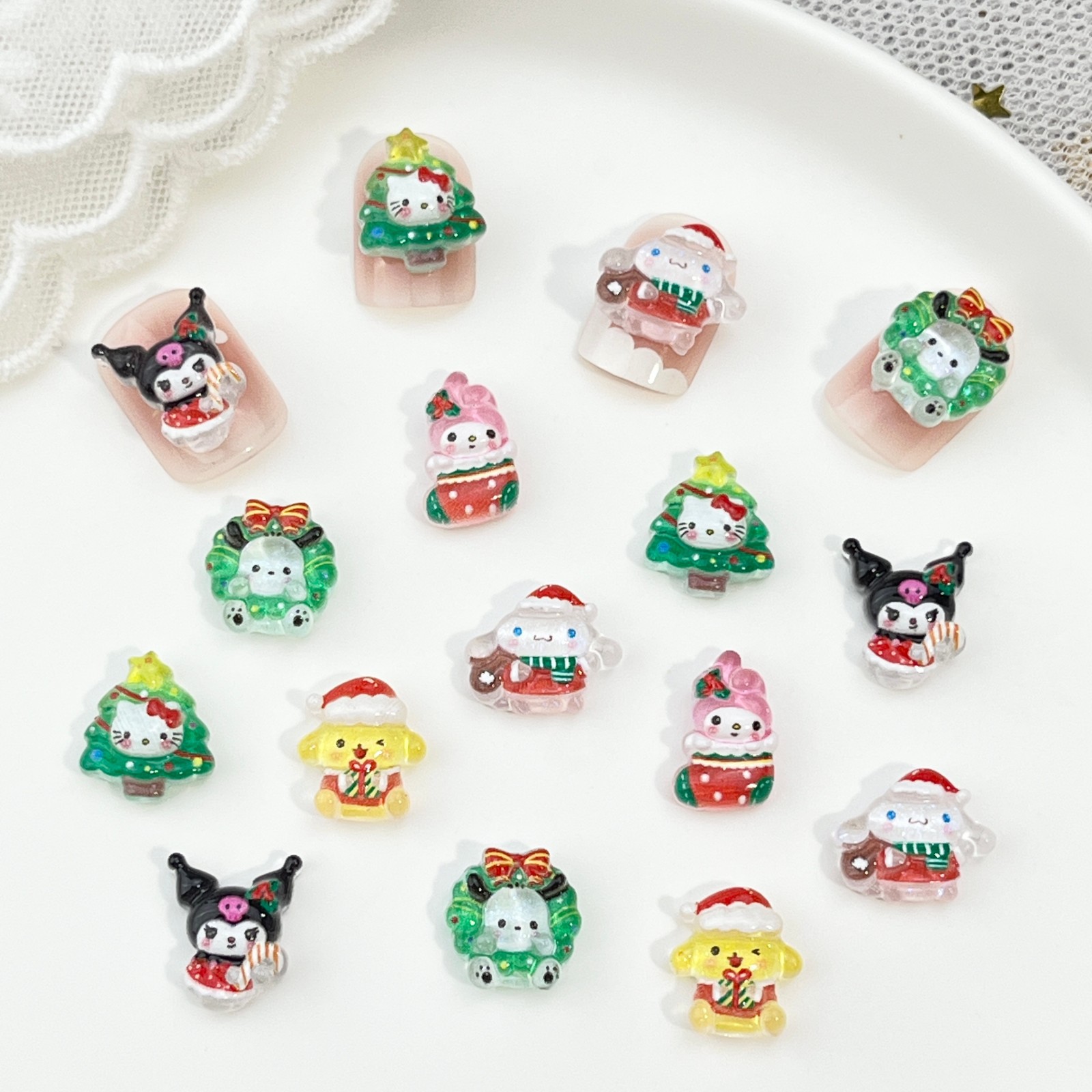 100 sztuk/opakowanie Świąteczn – Nail Art Xmas recenzja i cena