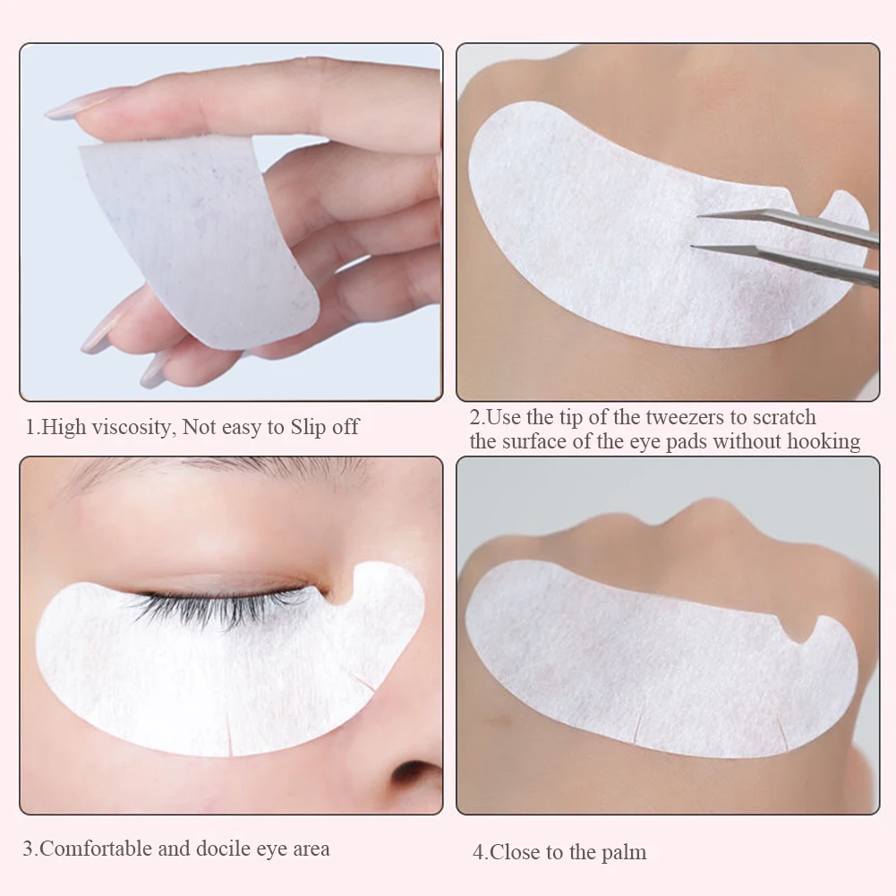 50/100PCS U Shape Eyelash Pads – Nail Art Extension recenzja i cena