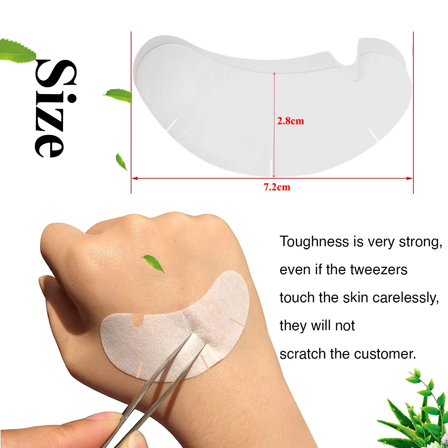 50/100PCS U Shape Eyelash Pads – Nail Art Extension recenzja i cena