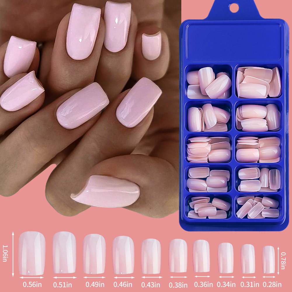 100/120 szt. Różowo-Białe Pazn – Nail Art Extension recenzja i cena