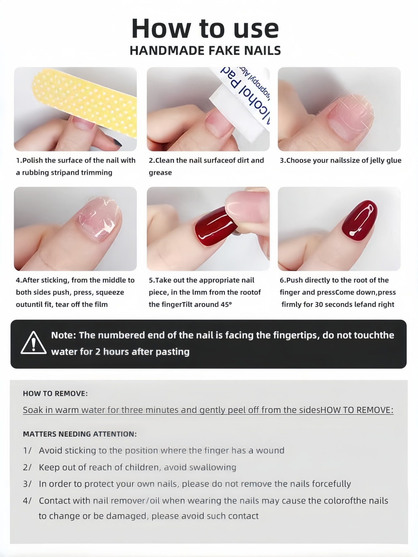 10-częściowy zestaw ręcznie ro – Nail Art French recenzja i cena