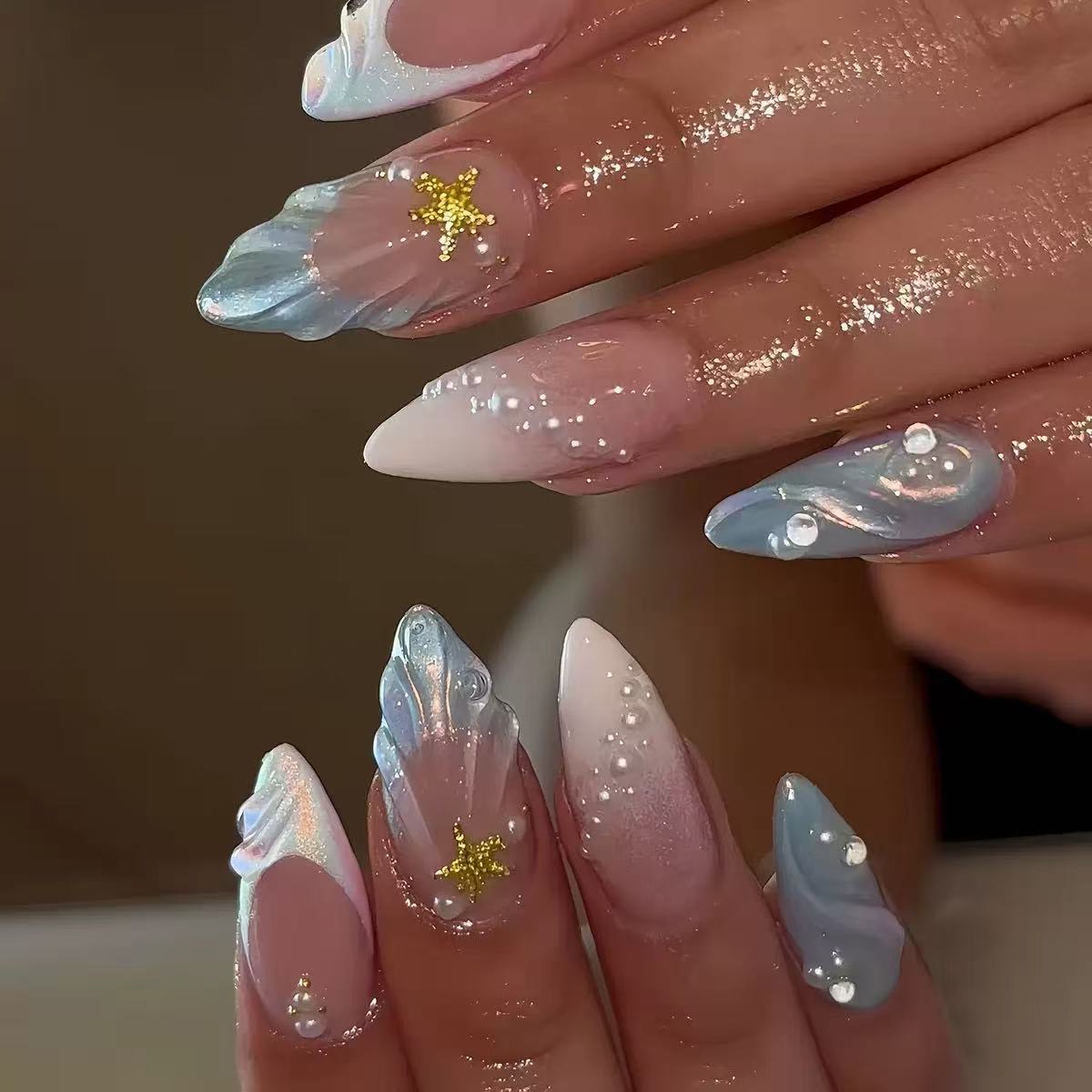 24 szt. Krótkie owalne naklejk – Nail Art Halal recenzja i cena
