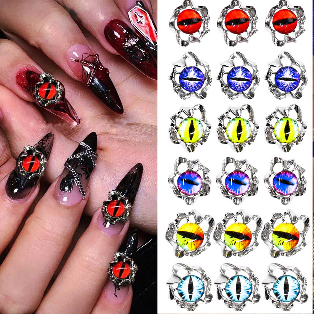 Aolly Y2K Devil Eye Nail Charm – Nail Art Xmas recenzja i cena