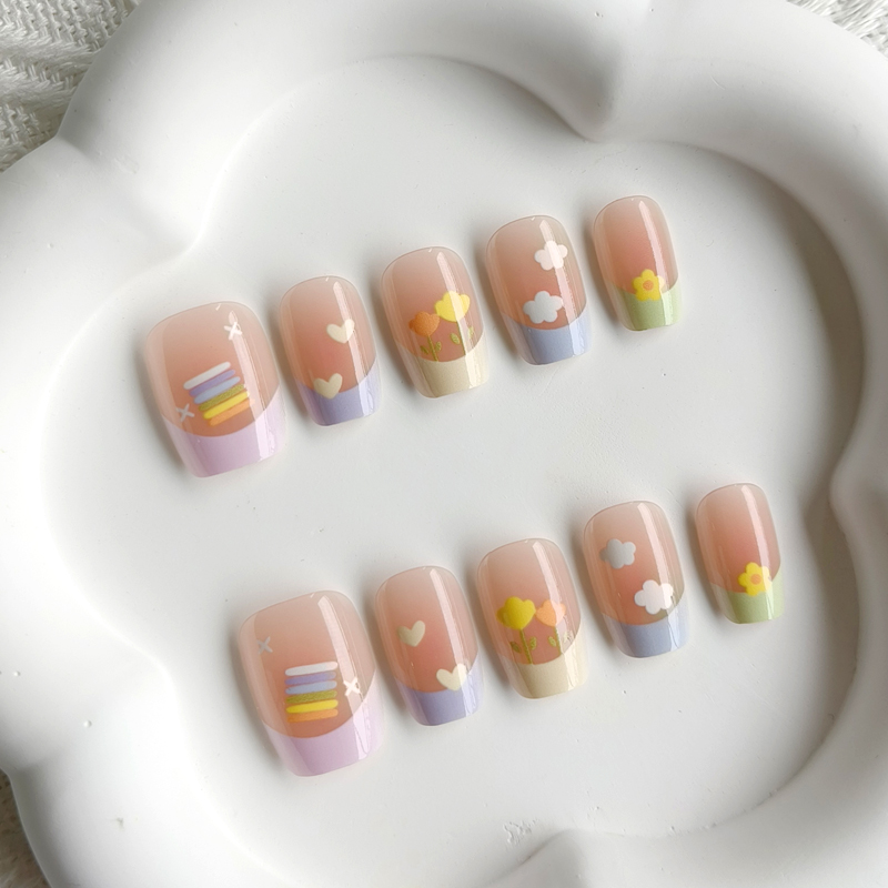 10 szt. Damskie wiosenne, świe – Nail Art French recenzja i cena