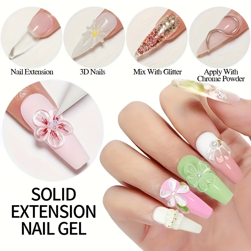 100g Przezroczysty, nieklejący – Nail Art Halal recenzja i cena