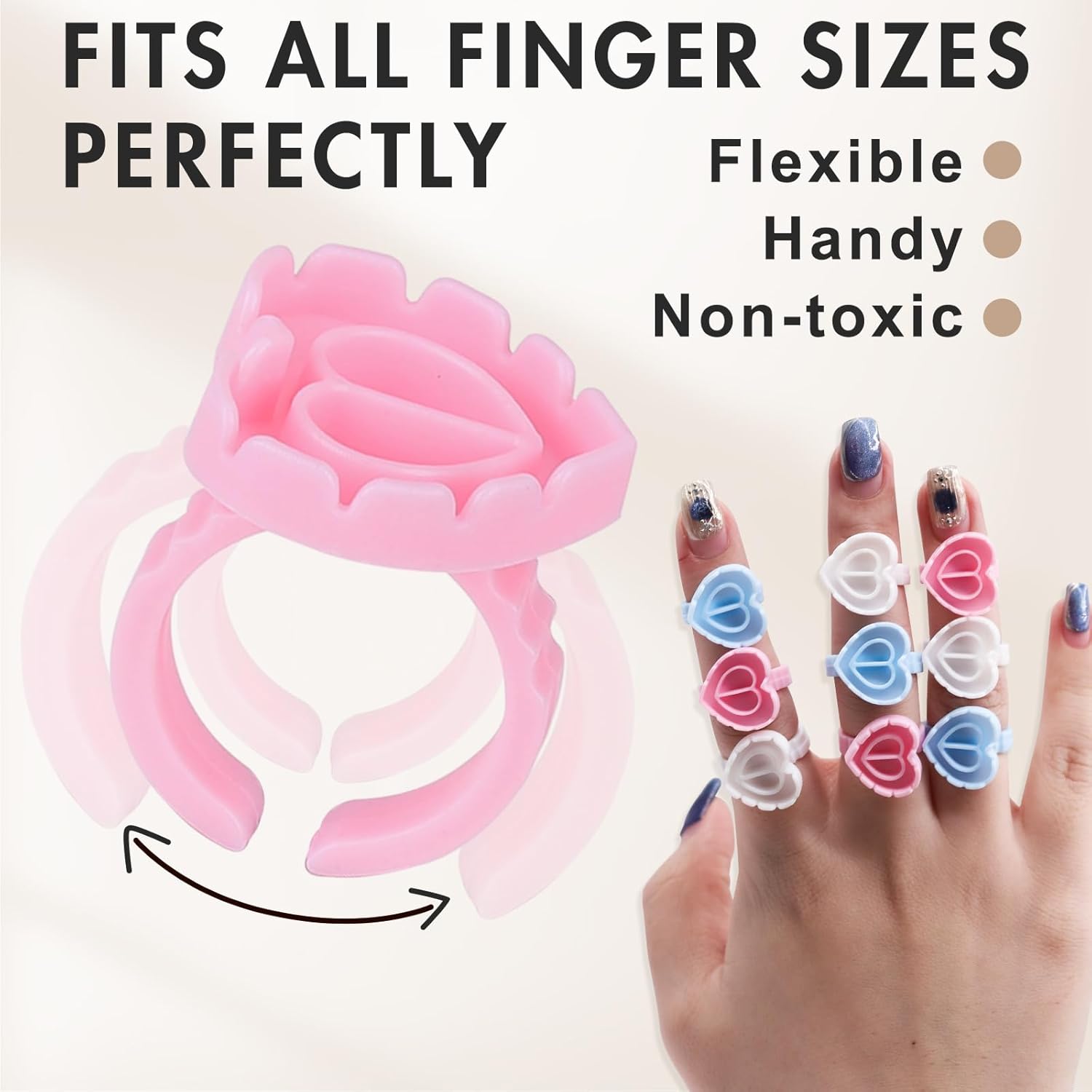 100 szt. Pierścieni na klej do – Nail Art Extension recenzja i cena
