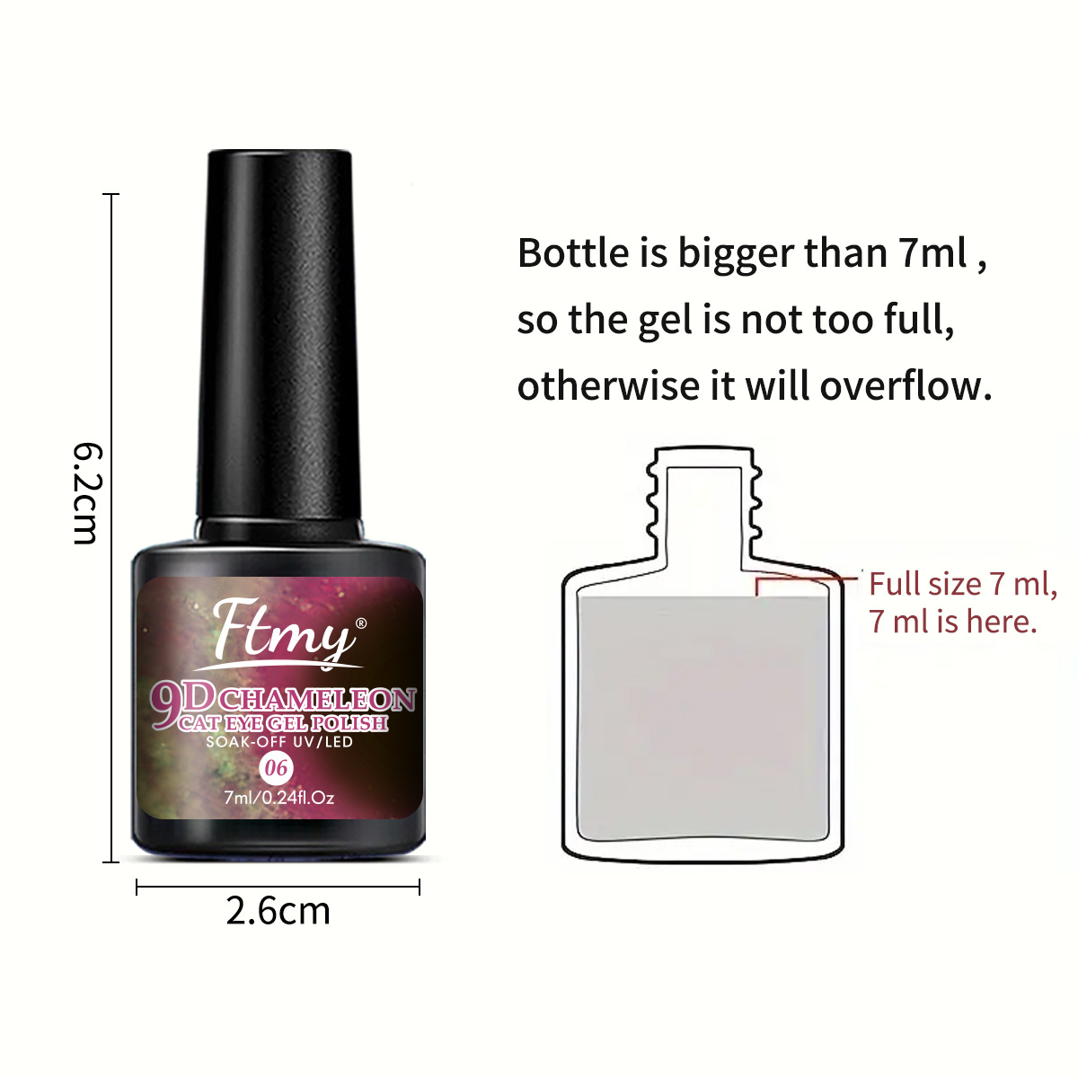 Zestaw 6 Kolorowych Lakierów H – Nail Art Chrome recenzja i cena