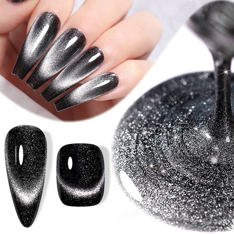 LILYCUTE 7ML Black Crystal Cat – Nail Art Chrome recenzja i cena