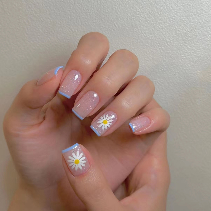 24 szt./zestaw Krótkie Sztuczn – Nail Art French recenzja i cena