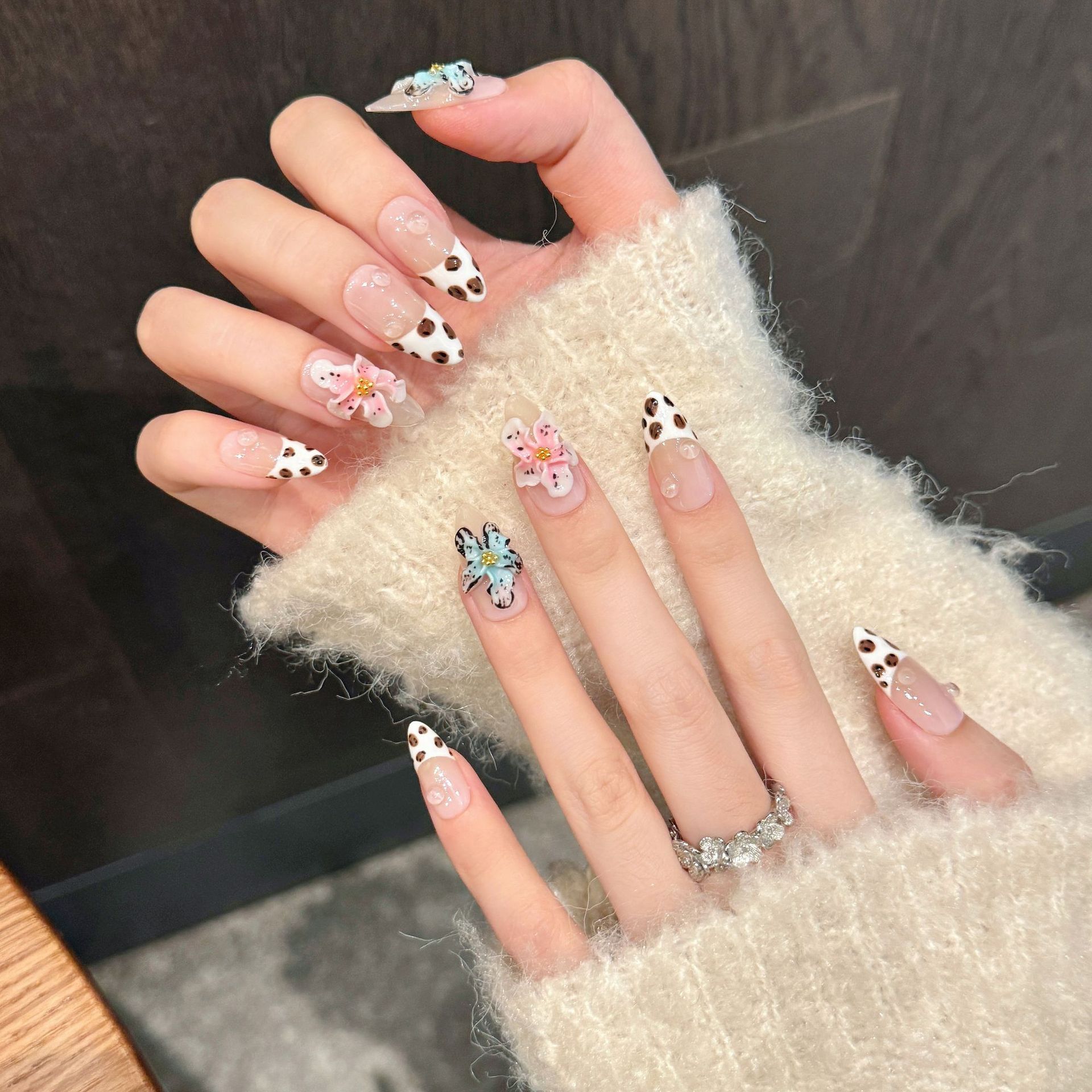 10szt Błyszczące migdałowe ręc – Nail Art French recenzja i cena