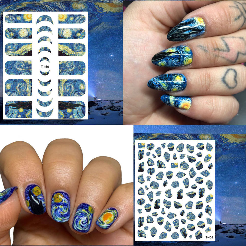 1 sztuk Van Gogh noc romantycz – Nail Art Van Gogh recenzja i cena