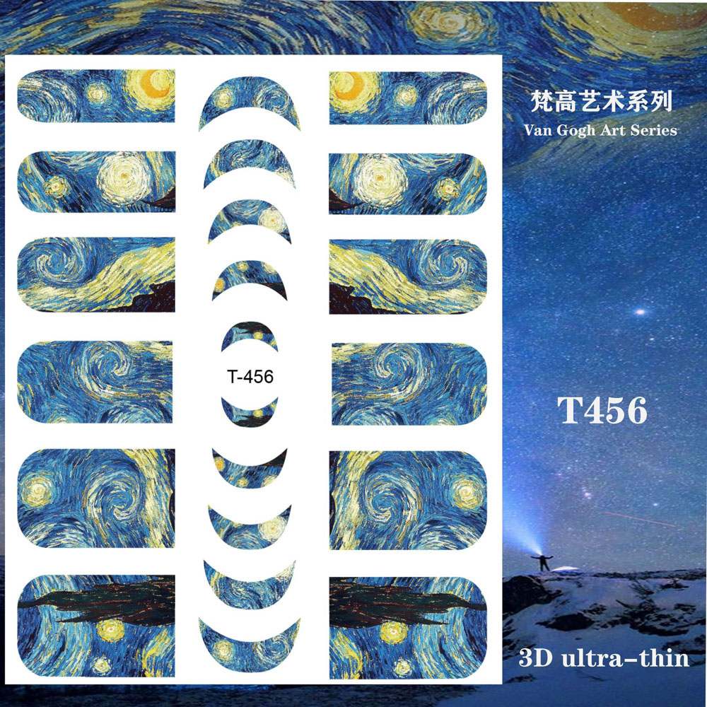 1 sztuk Van Gogh noc romantycz – Nail Art Van Gogh recenzja i cena