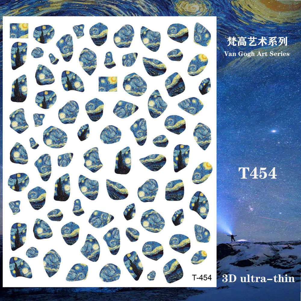 1 sztuk Van Gogh noc romantycz – Nail Art Van Gogh recenzja i cena